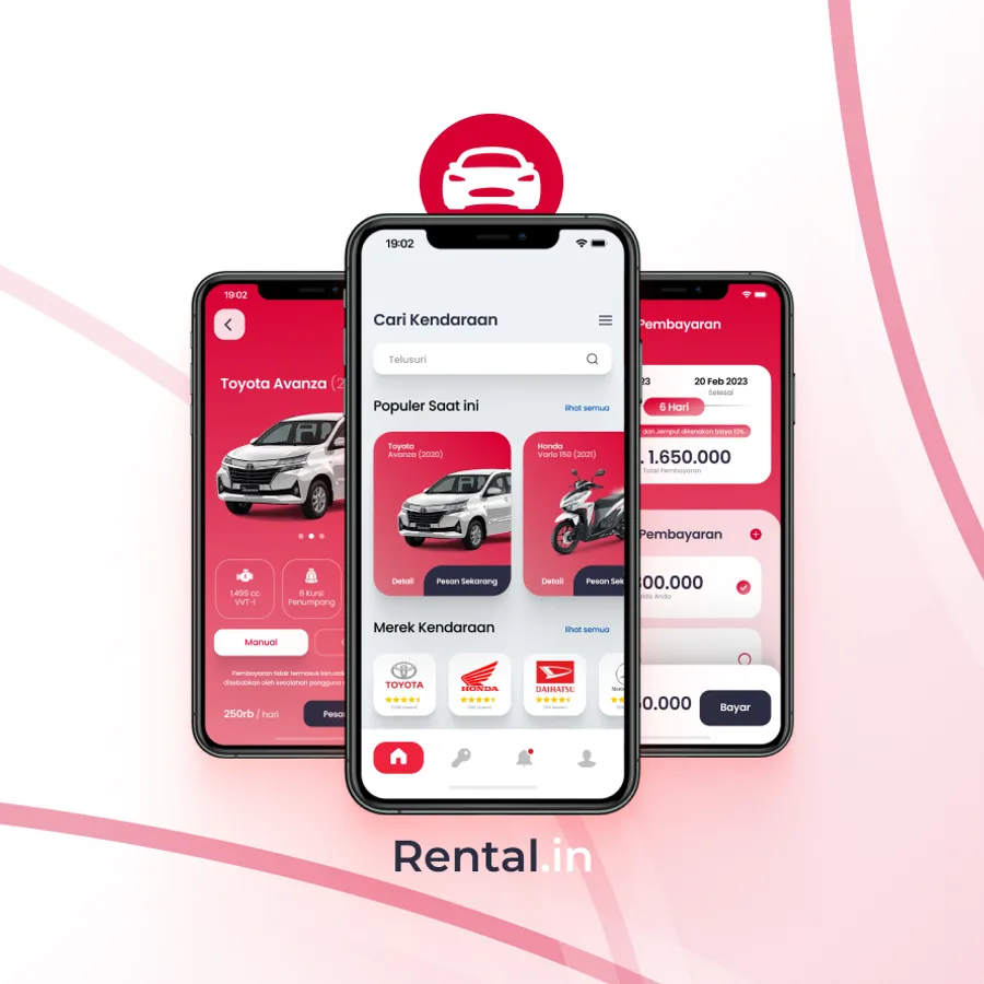Rental.in — vehicle rental app
